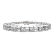 Iolanthe Princess Cut Diamond Tennis Bracelet Prong Set (10 ctw) - Nivetta